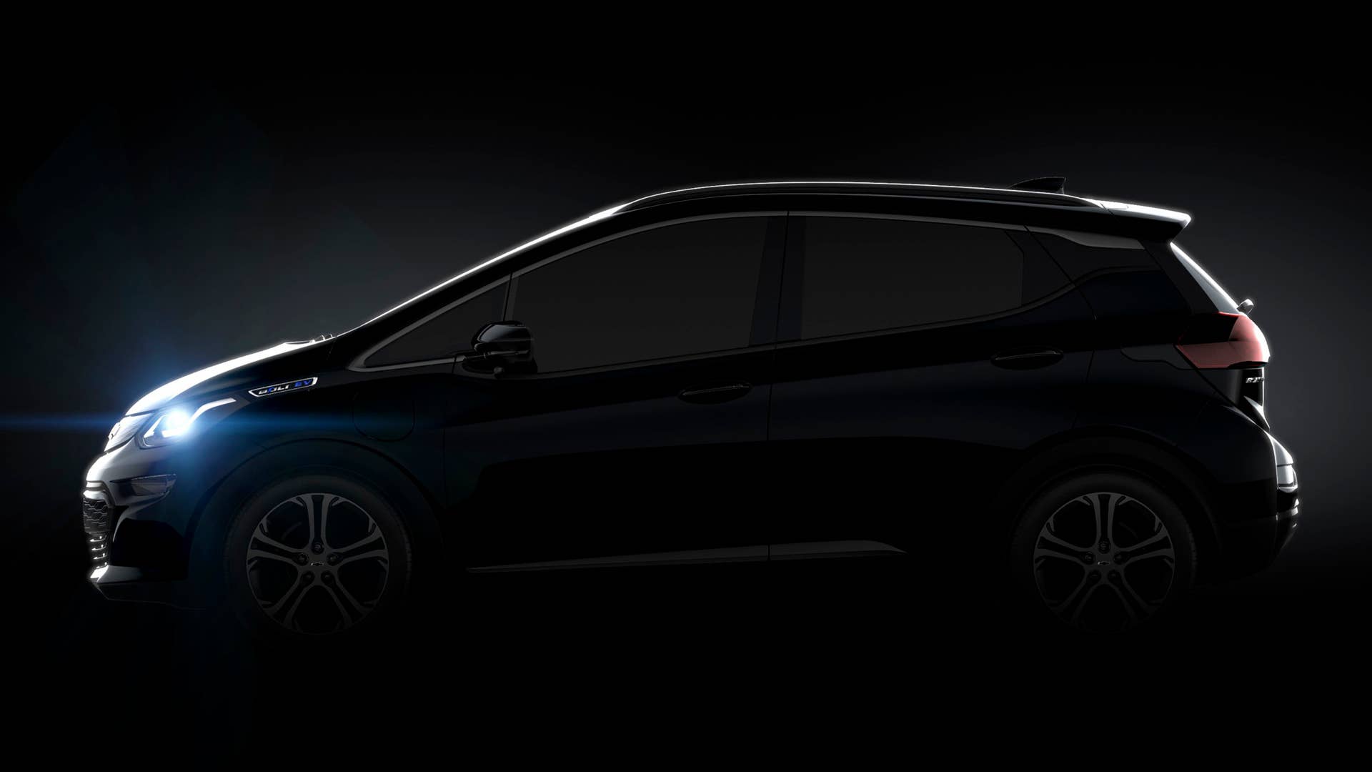 2017 Chevy Bolt, profile in shadow