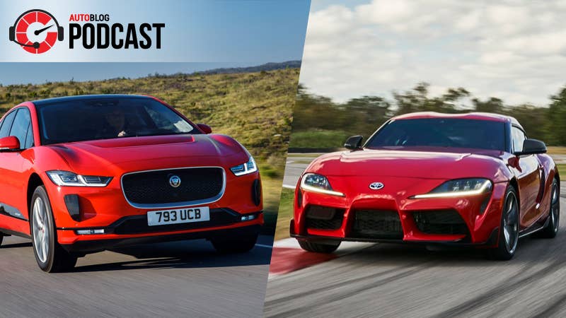 Jaguar I-Pace and Toyota Supra