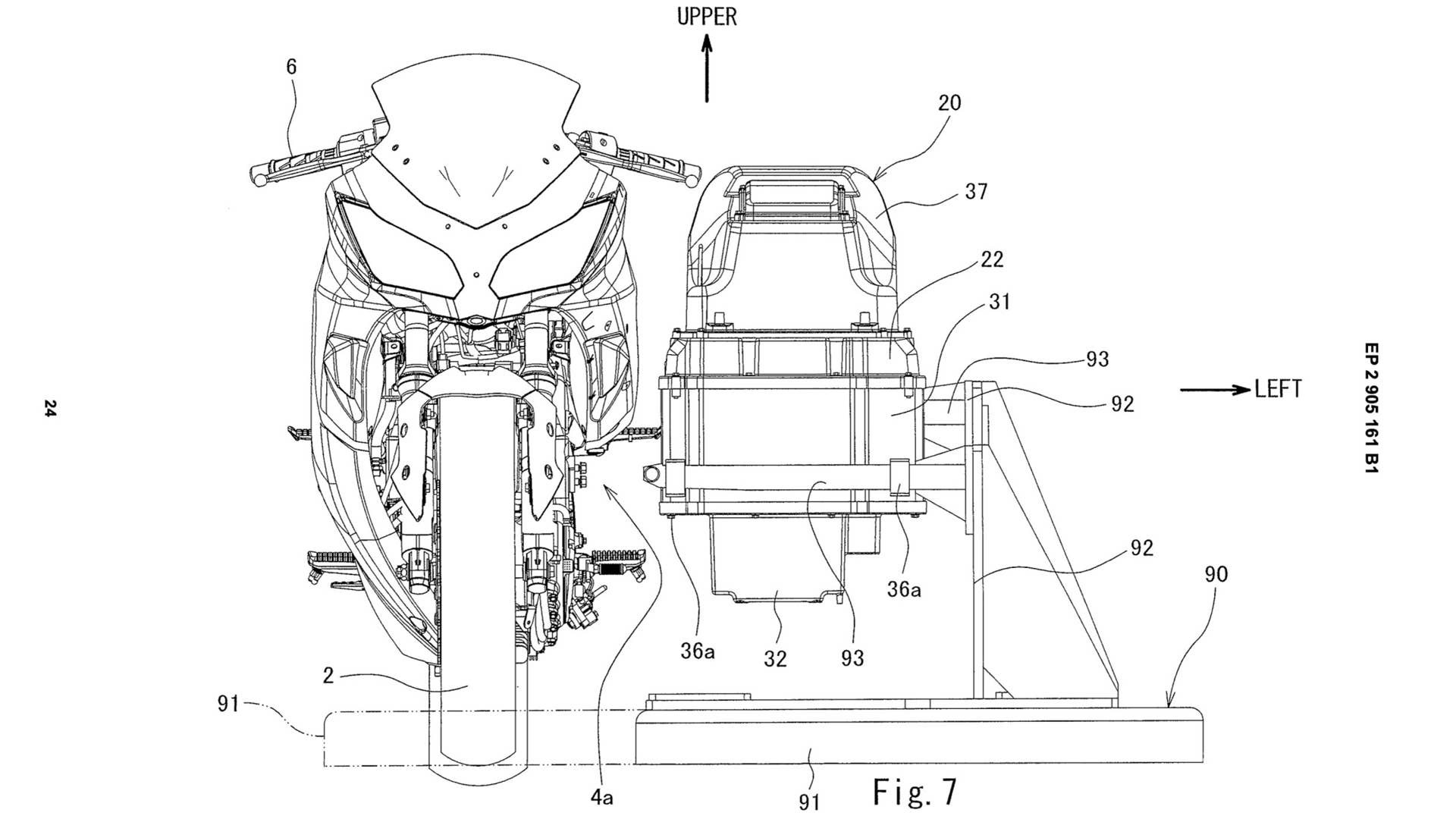 Kawasaki Ninja Battery Swap Patent