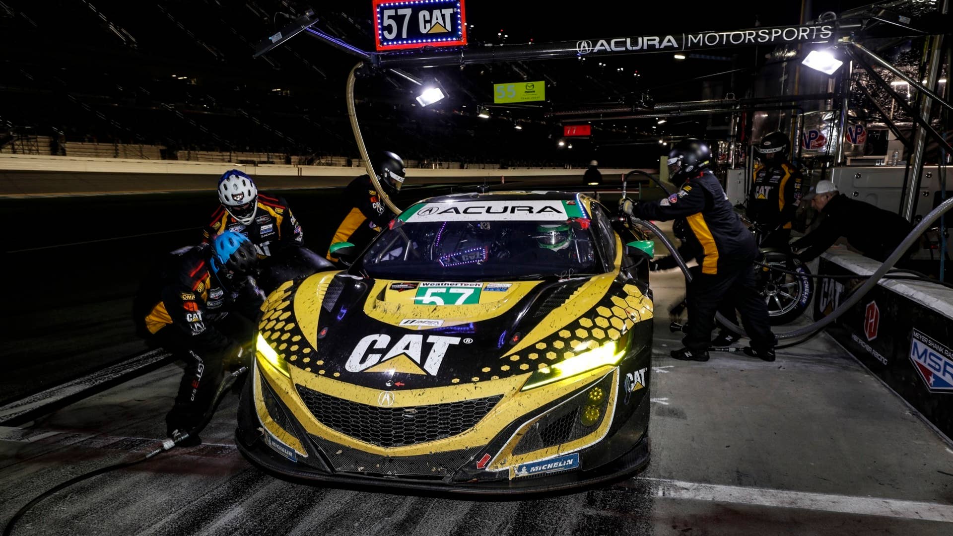 No. 57 Heinricher Racing with Meyer Shank Racing Acura NSX GT3 Evo