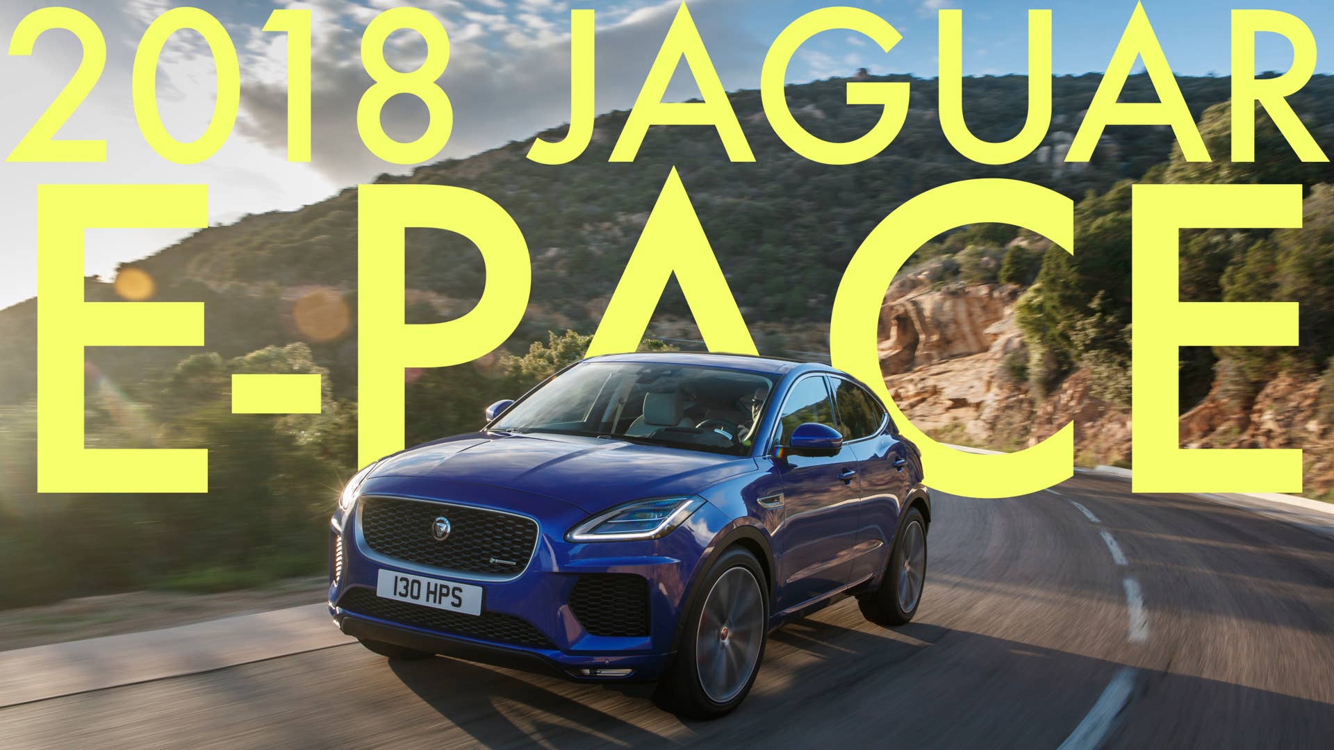 Jaguar E-PACE global media drive, Corsica 2018