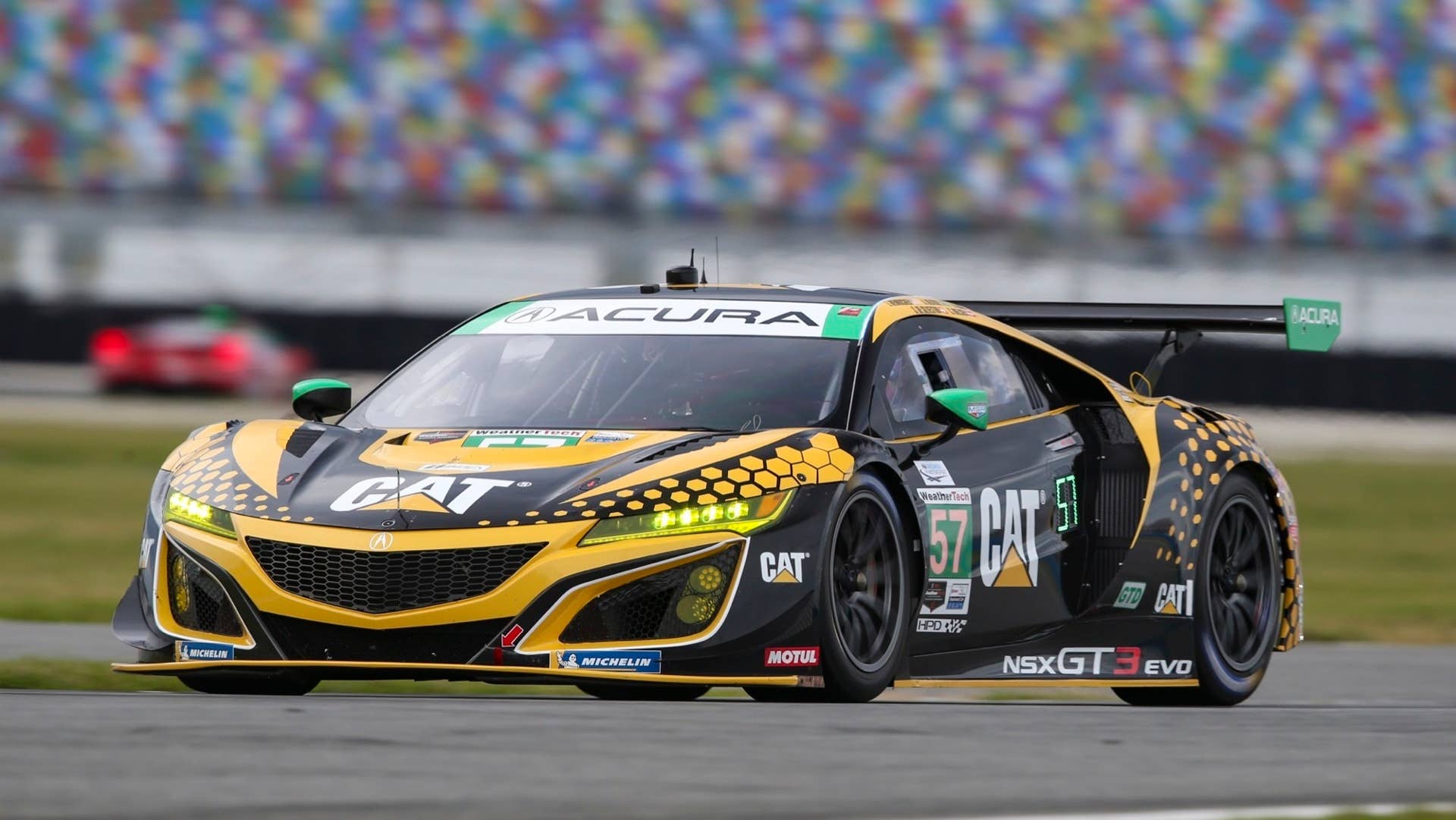 No. 57 Heinricher Racing with Meyer Shank Racing Acura NSX GT3 Evo