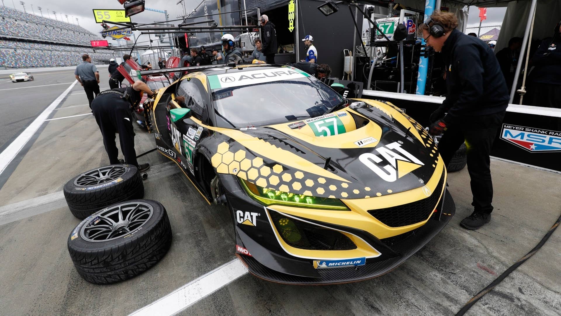 No. 57 Heinricher Racing with Meyer Shank Racing Acura NSX GT3 Evo