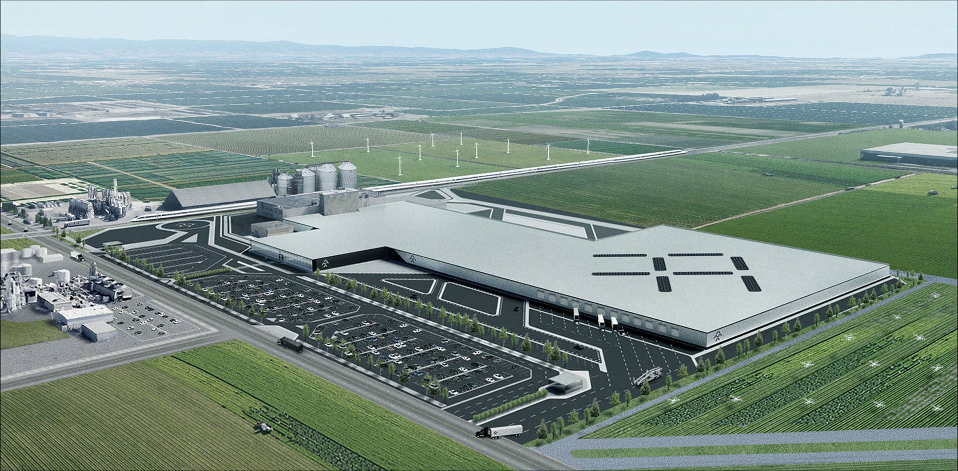 Faraday Future signs lease on new manufacturing facility in Hanford, Calif. (PRNewsfoto/Faraday Future)