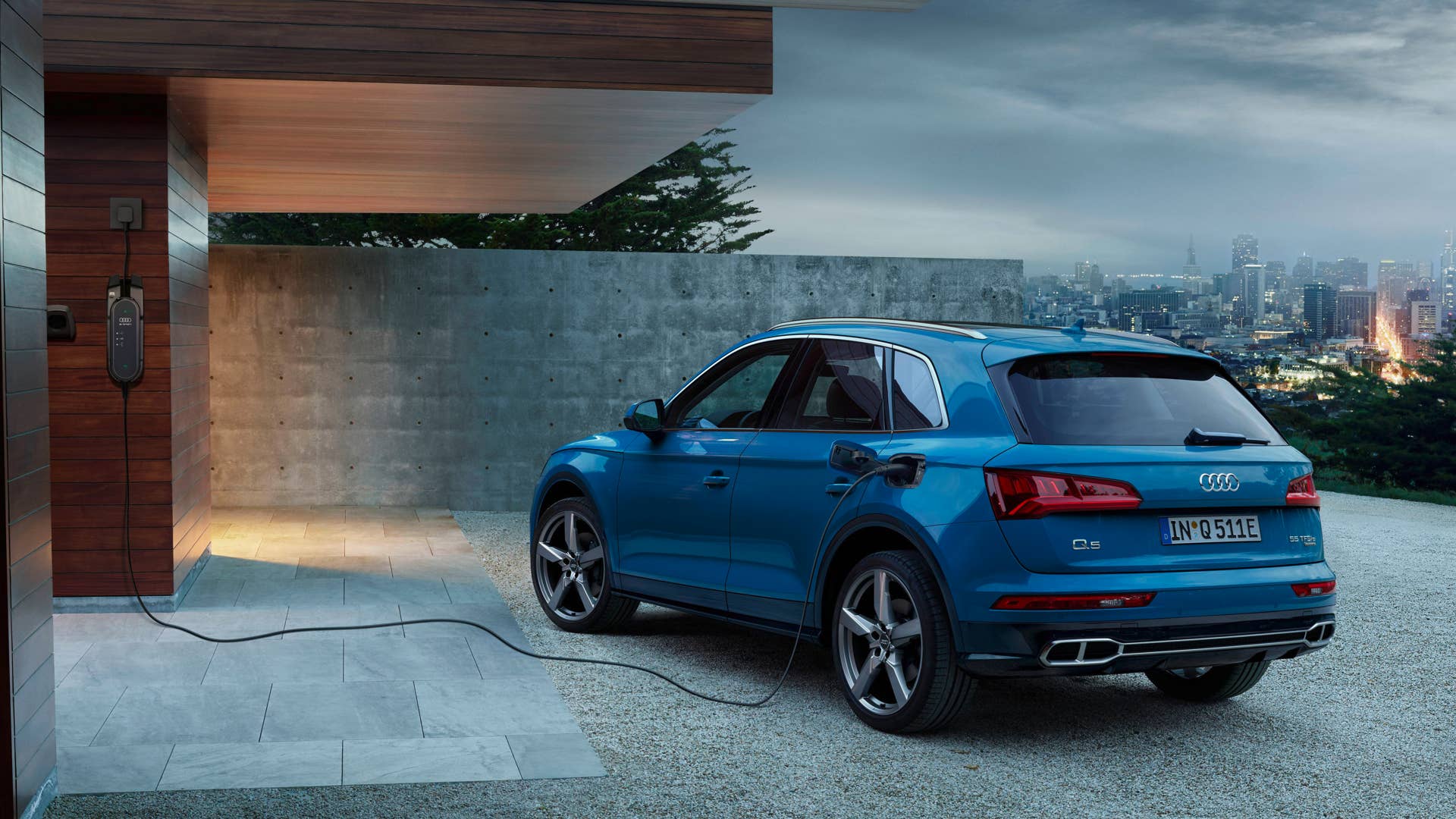 The Audi crossover gets a plug.
