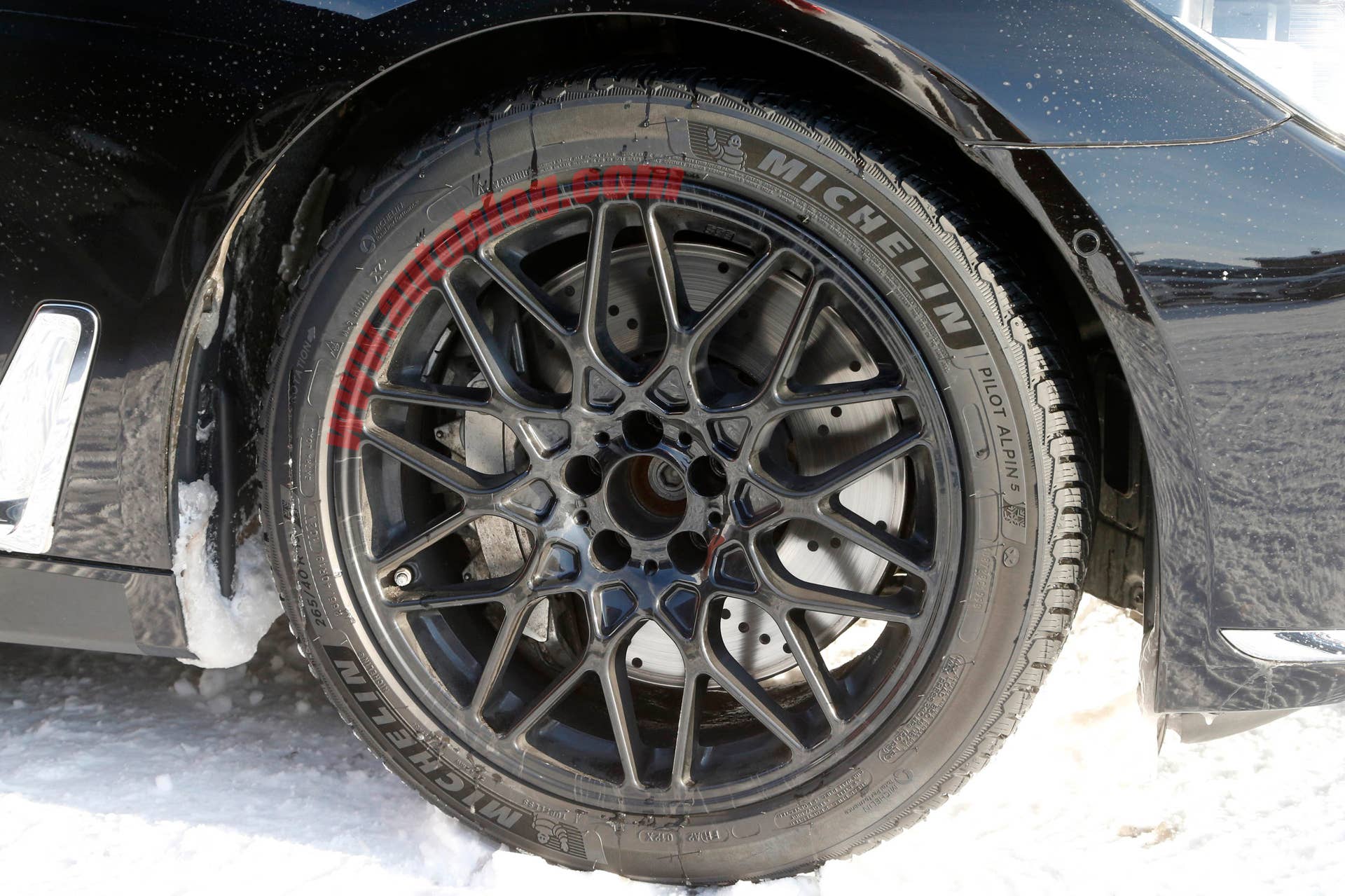 BMW M7 test mule rear 3/4