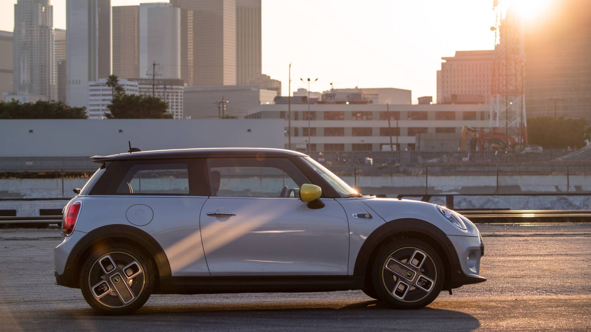 Mini Cooper SE electric hatchback profile