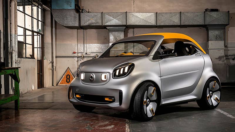 The Forease+ goes beyond the original Forease concept shown at the 2018 Paris Motor Show by adding a fabric roof.