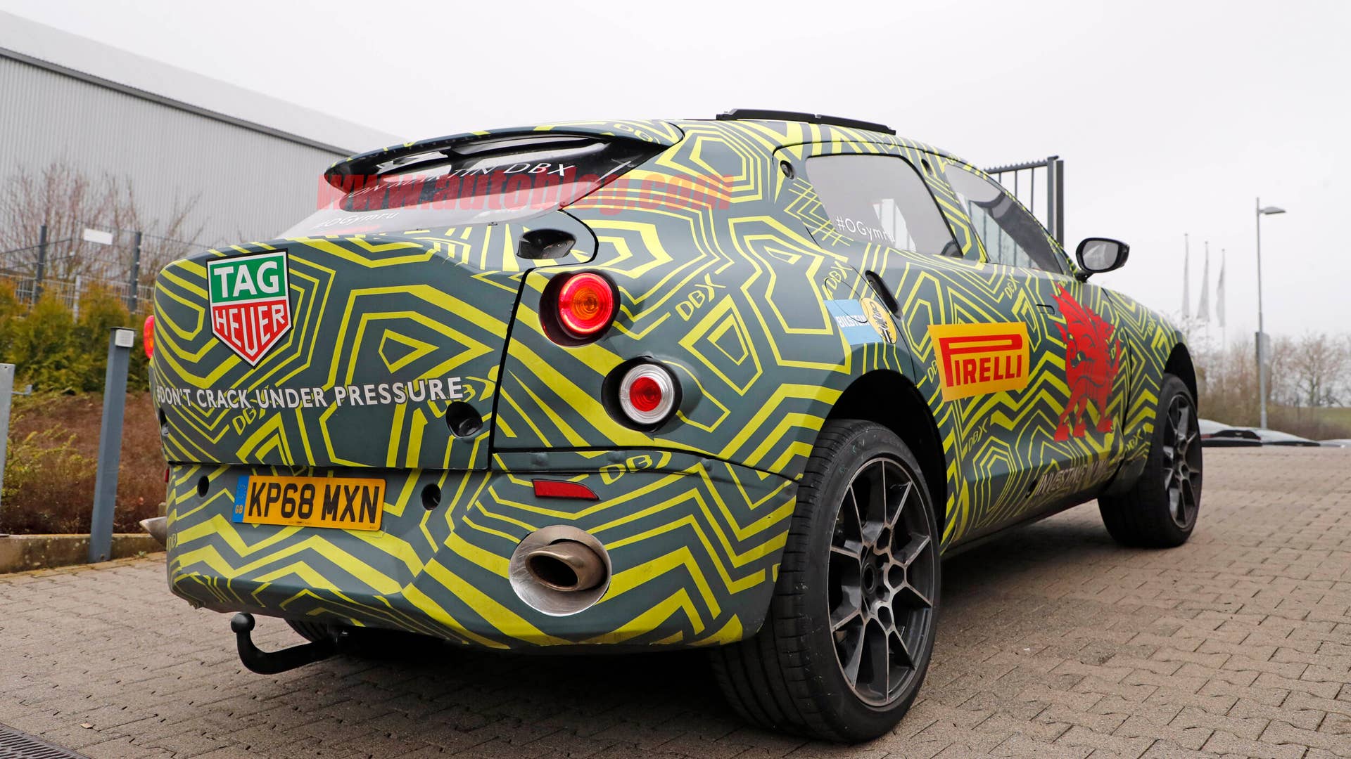 Aston Martin DBX spied