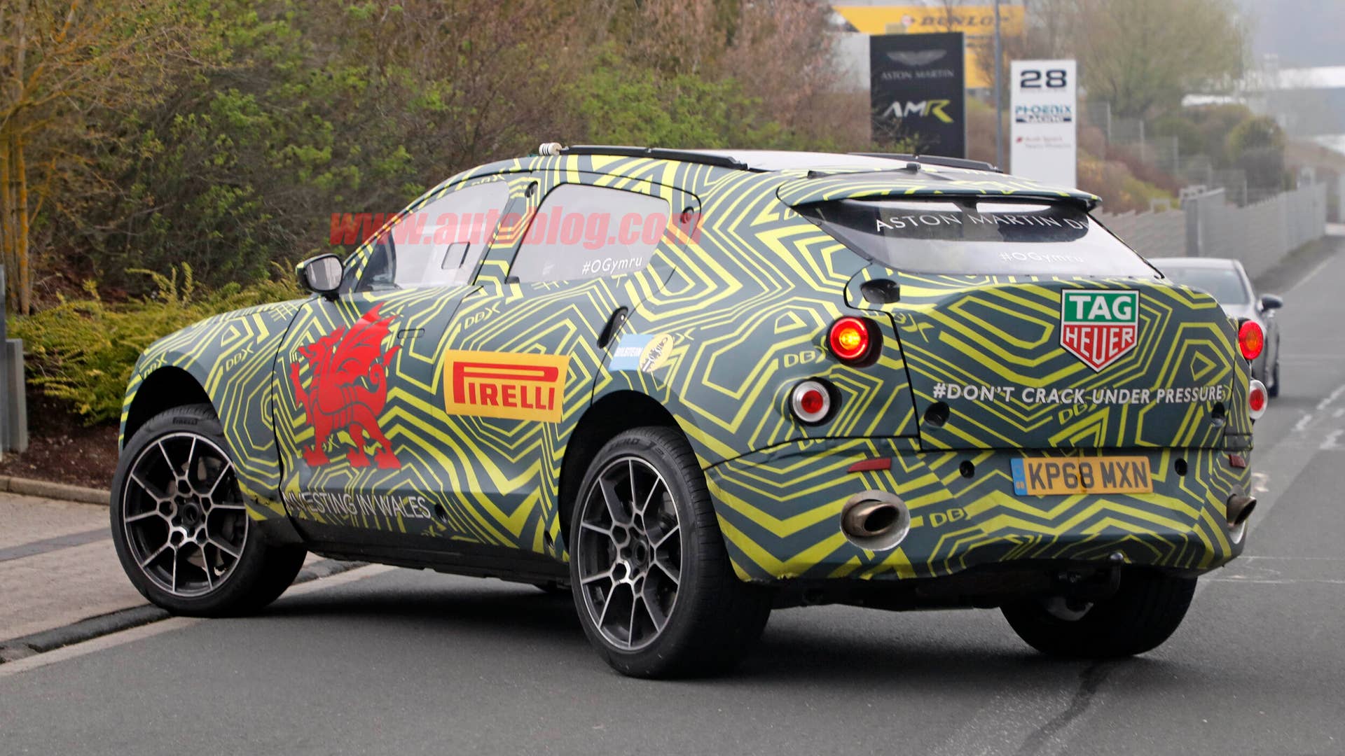 Aston Martin DBX spied