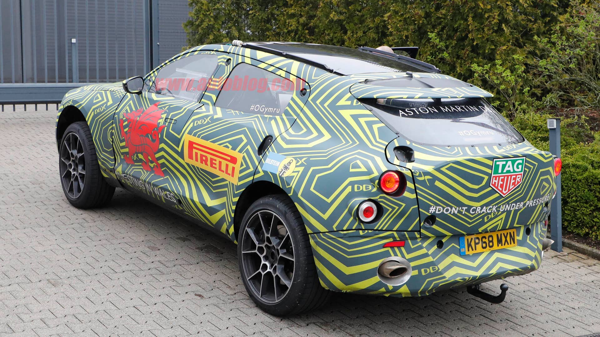 Aston Martin DBX spied
