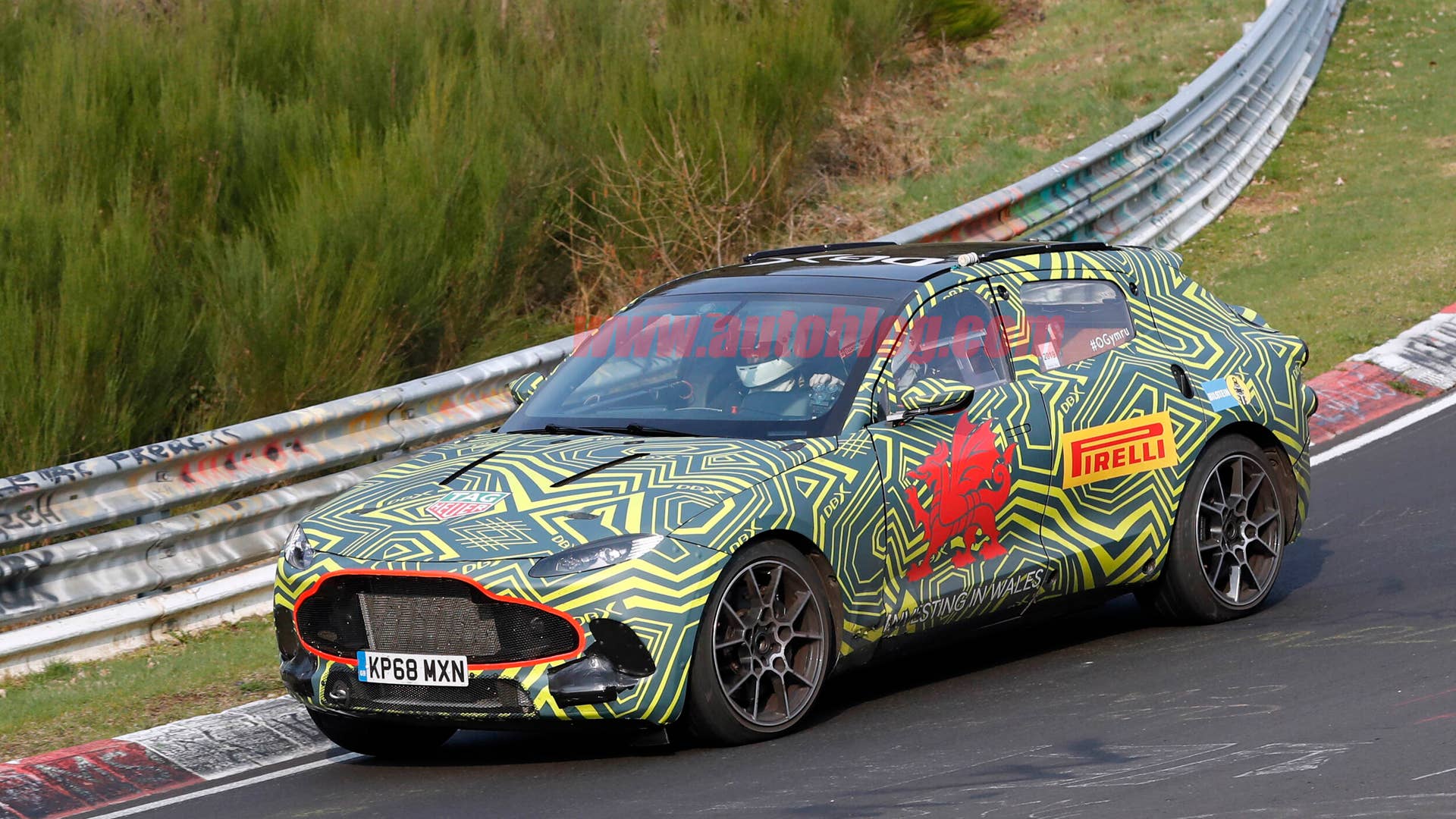 Aston Martin DBX spied
