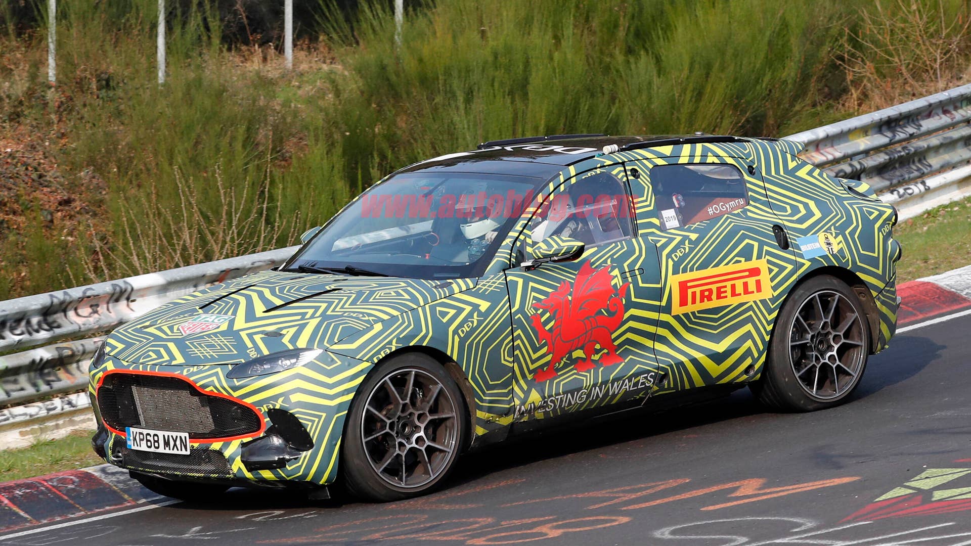 Aston Martin DBX spied