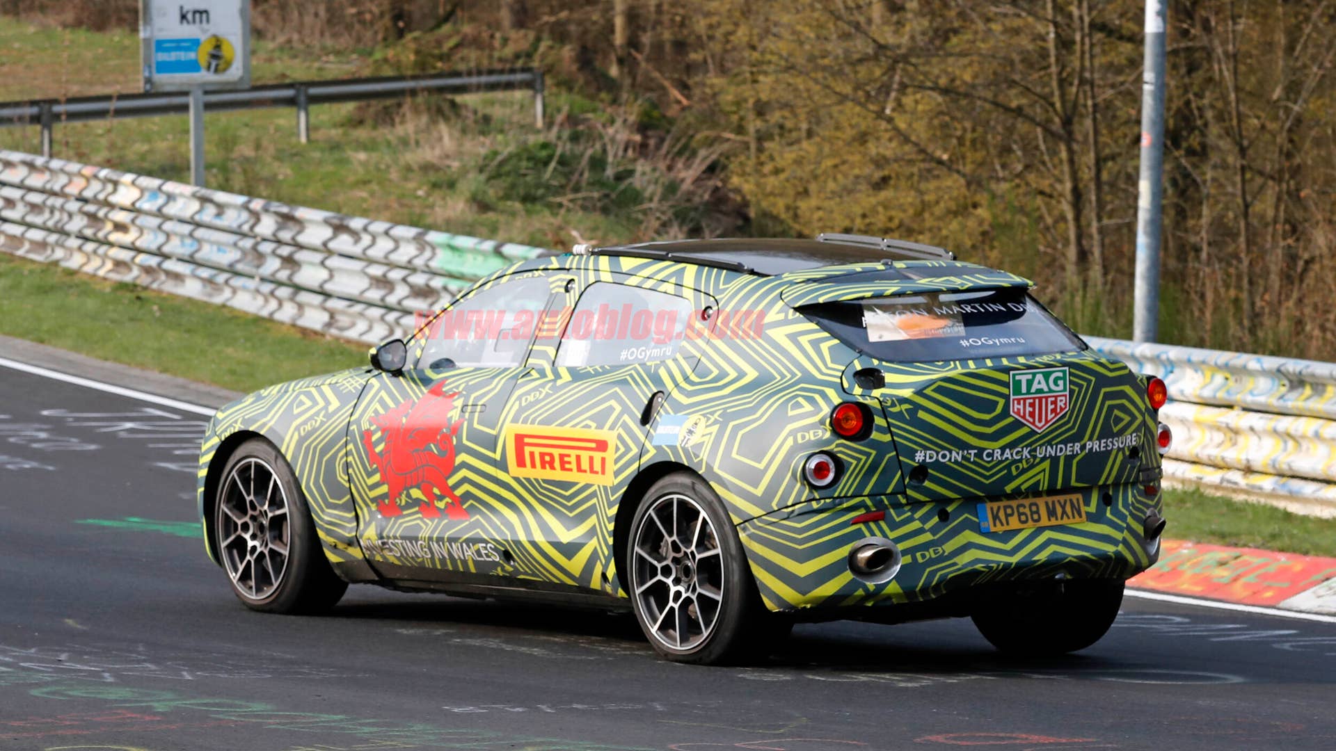 Aston Martin DBX spied