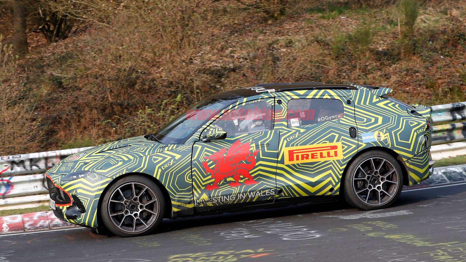 Aston Martin DBX spied