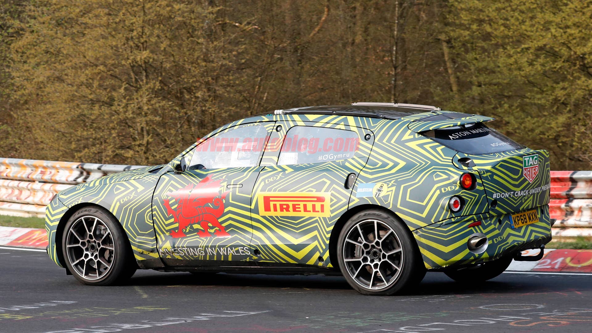 Aston Martin DBX spied