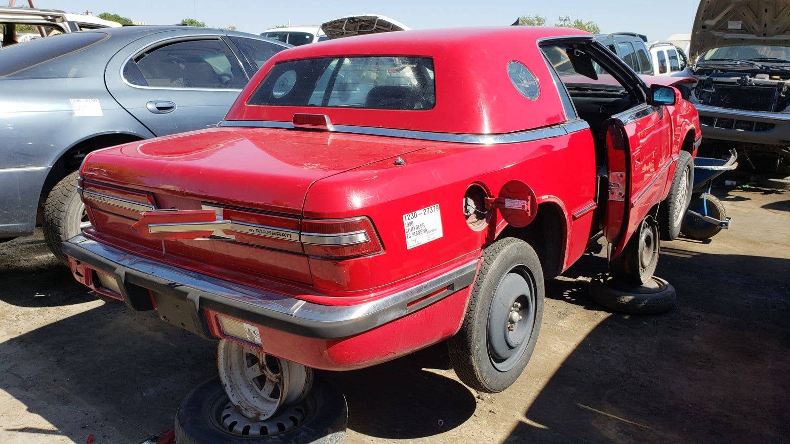 1990 Chrysler TC by Maserati in Colorado wrecking yard