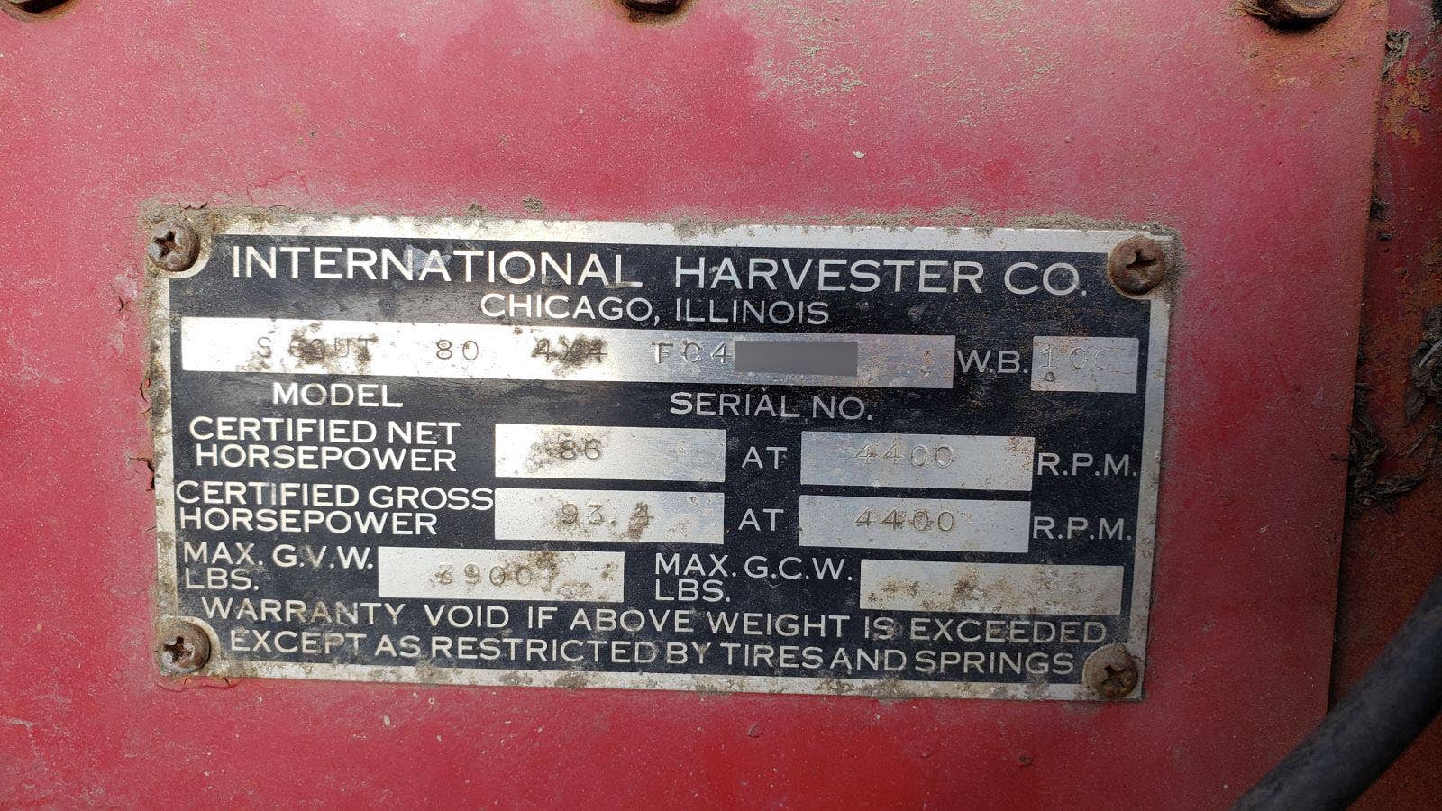 Junked 1961 International Harvester Scout