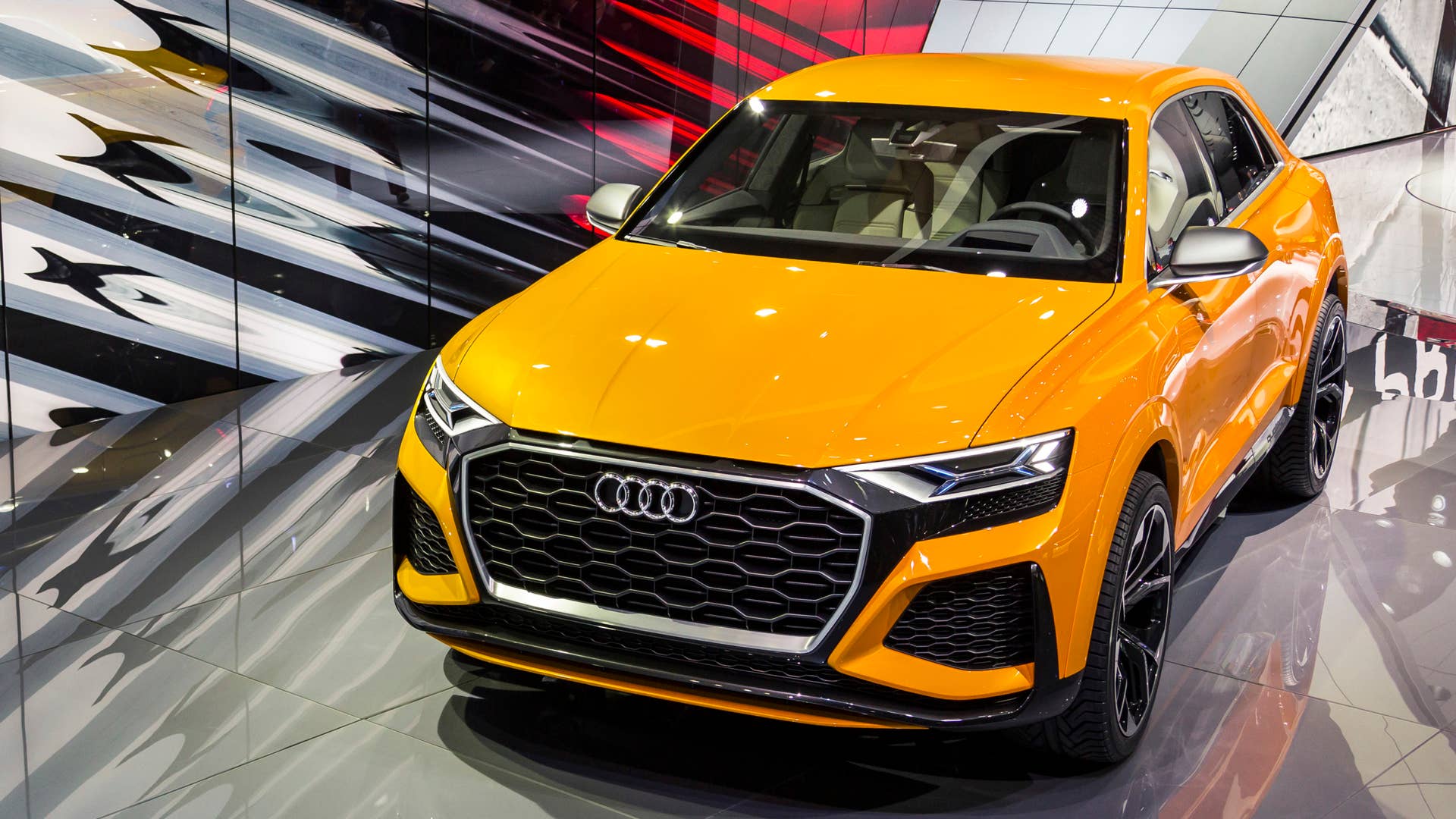 The Audi Q8 sport concept on the Geneva Motorshow 2017.