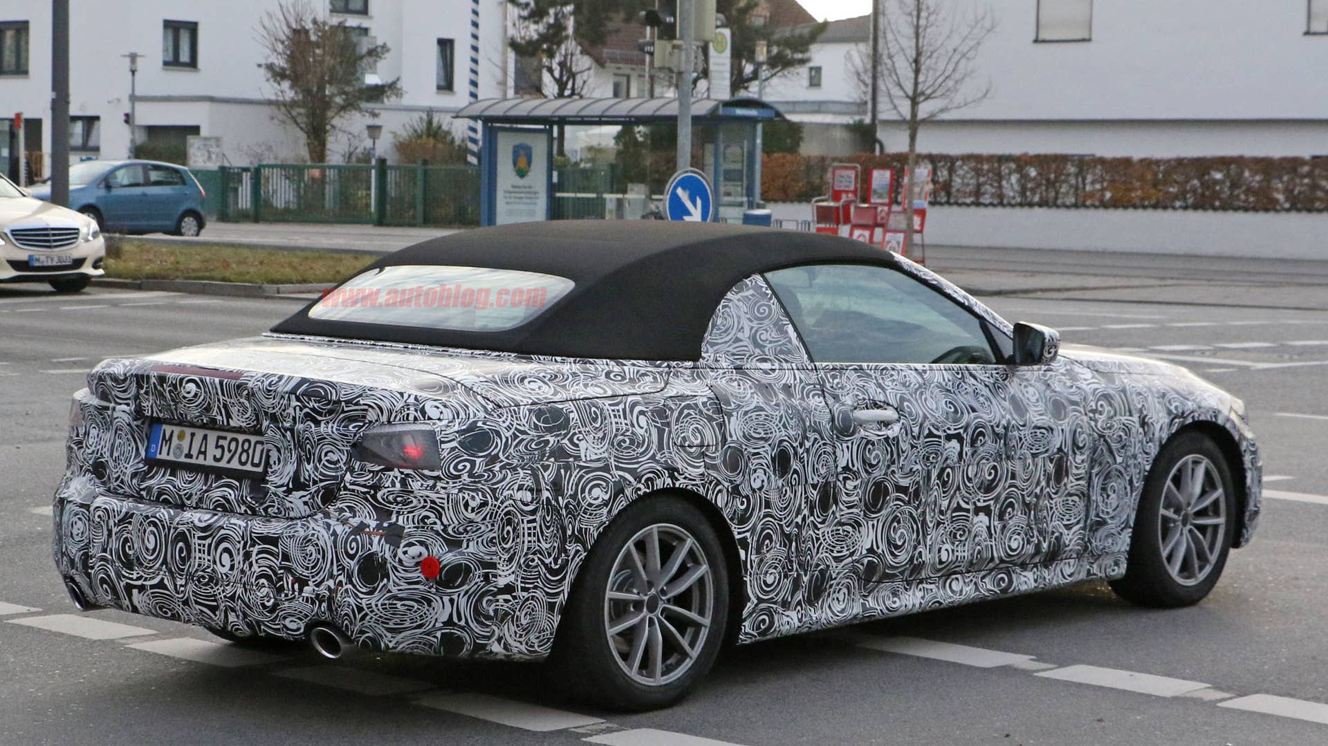 BMW 4 Series Convertible spy photos