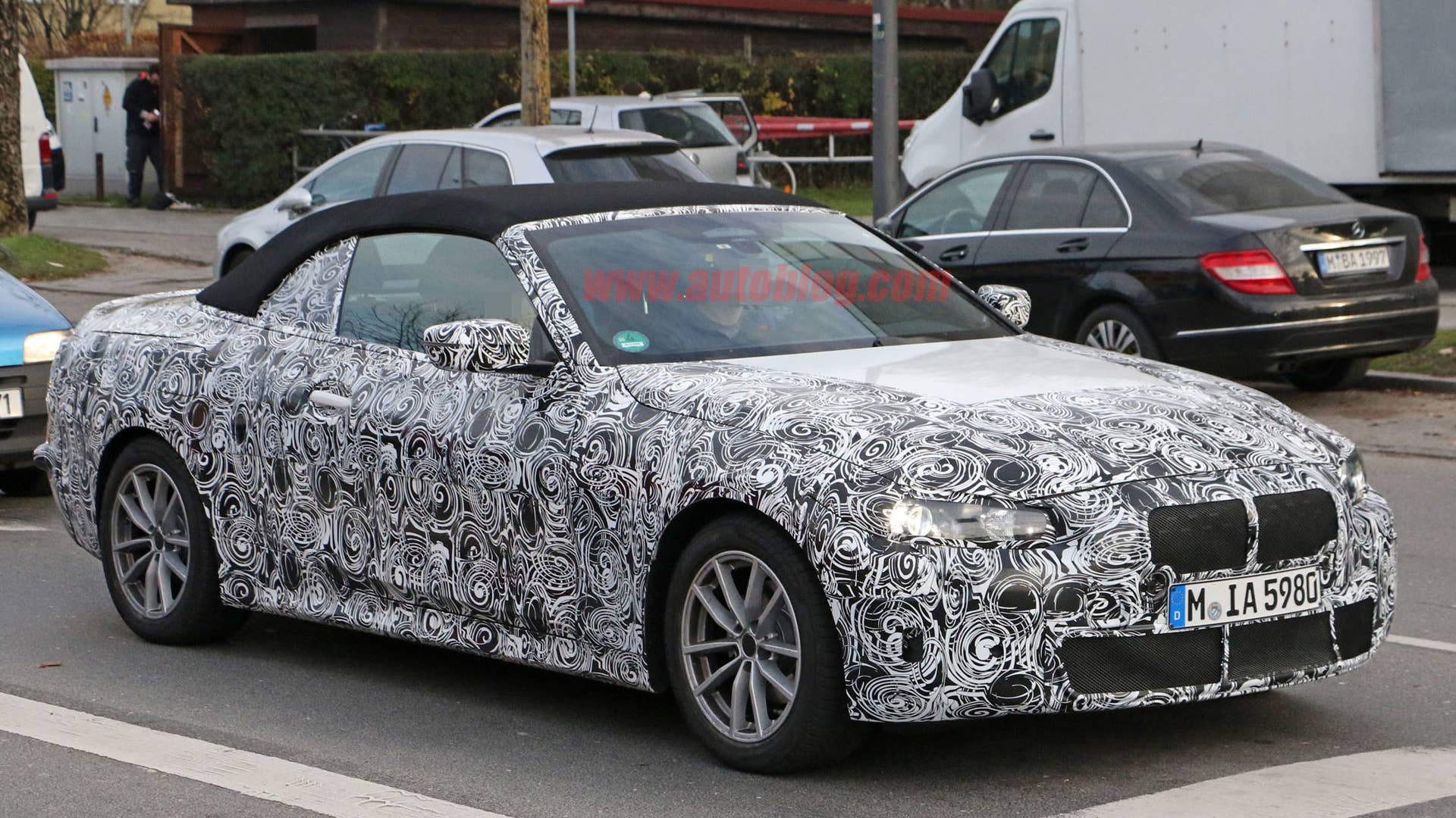 BMW 4 Series Convertible spy photos