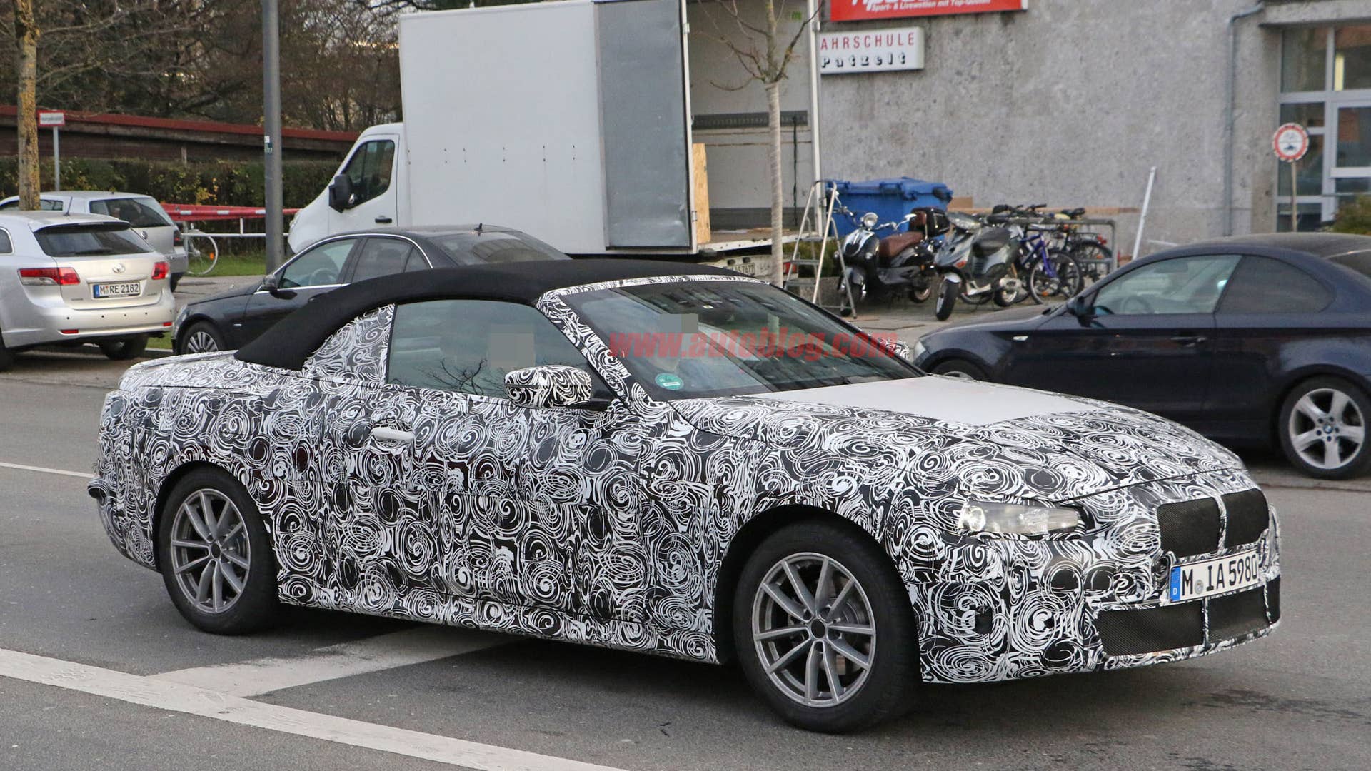 BMW 4 Series Convertible spy photos
