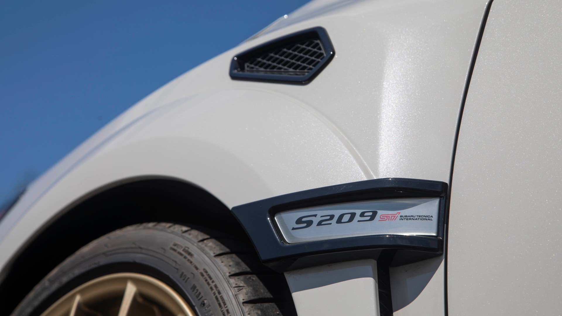 2020 Subaru WRX STI S209 in white