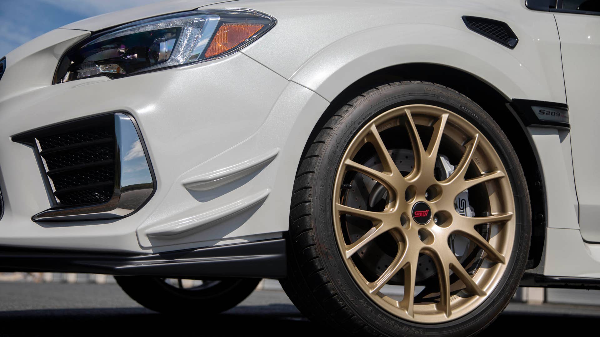 2020 Subaru WRX STI S209 in white