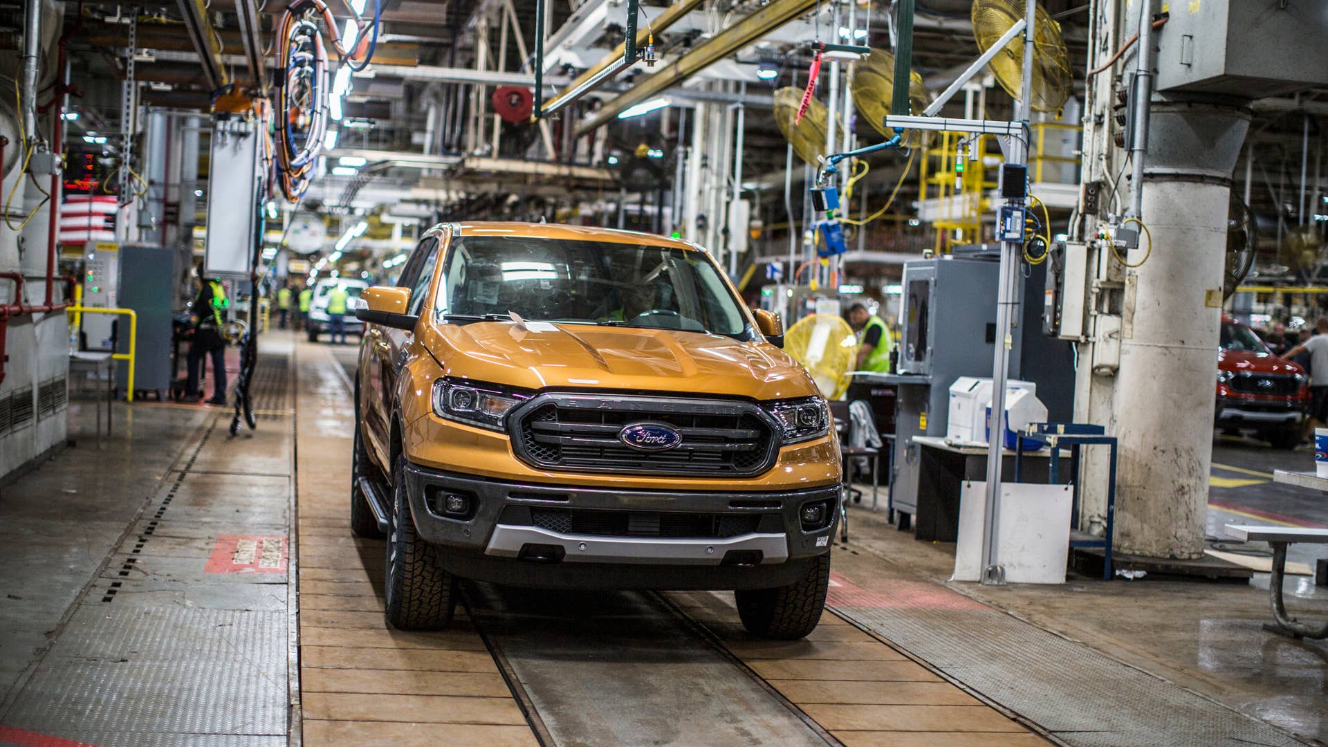 2019 Ford Ranger on the assembly line