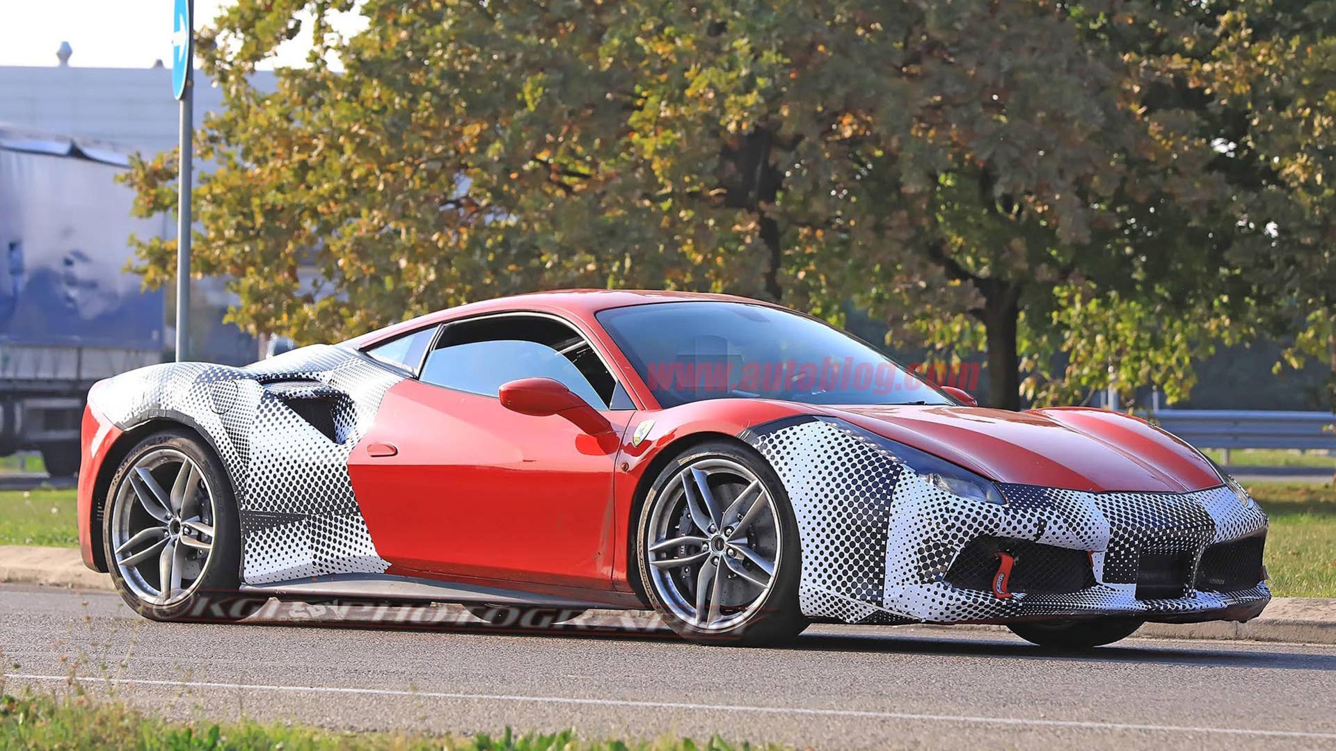 Ferrari 488 spy shots profile