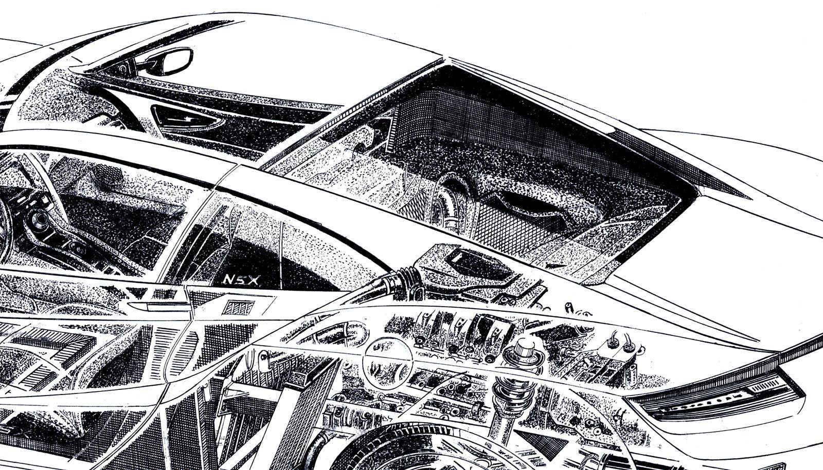 Acura NSX Cutaway Image