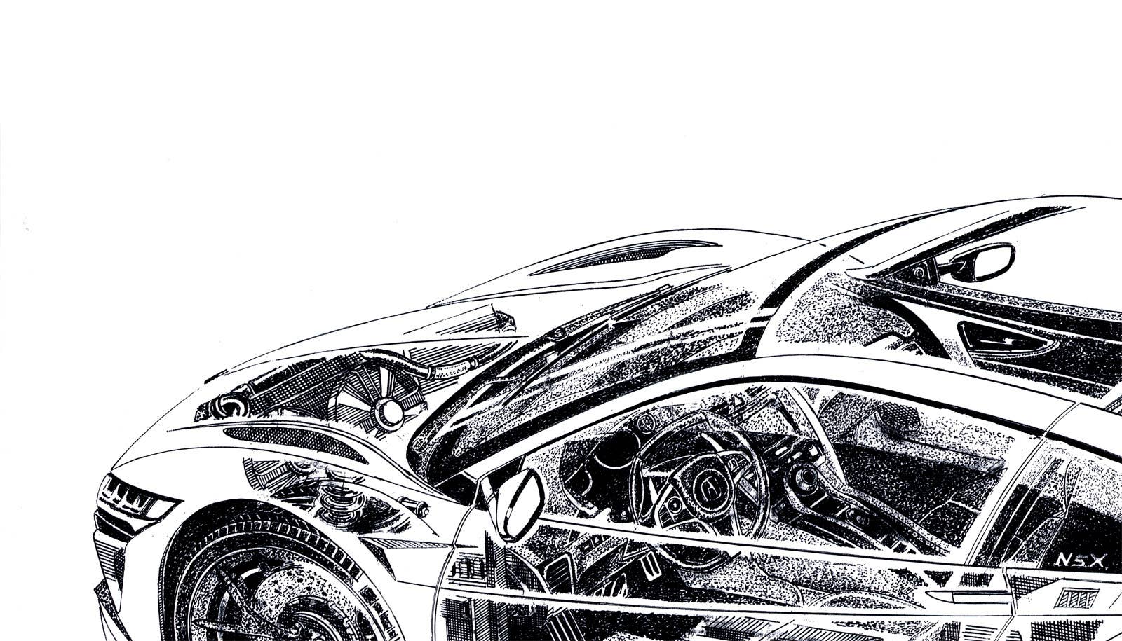 Acura NSX Cutaway Image