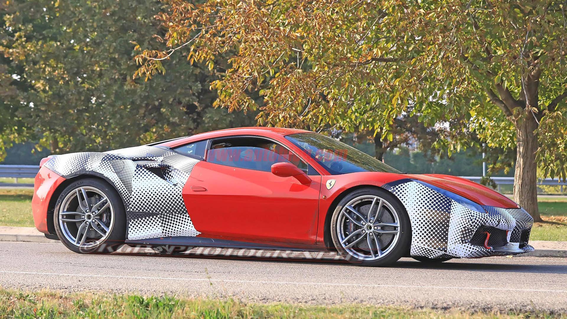 Ferrari 488 spy shots profile  2