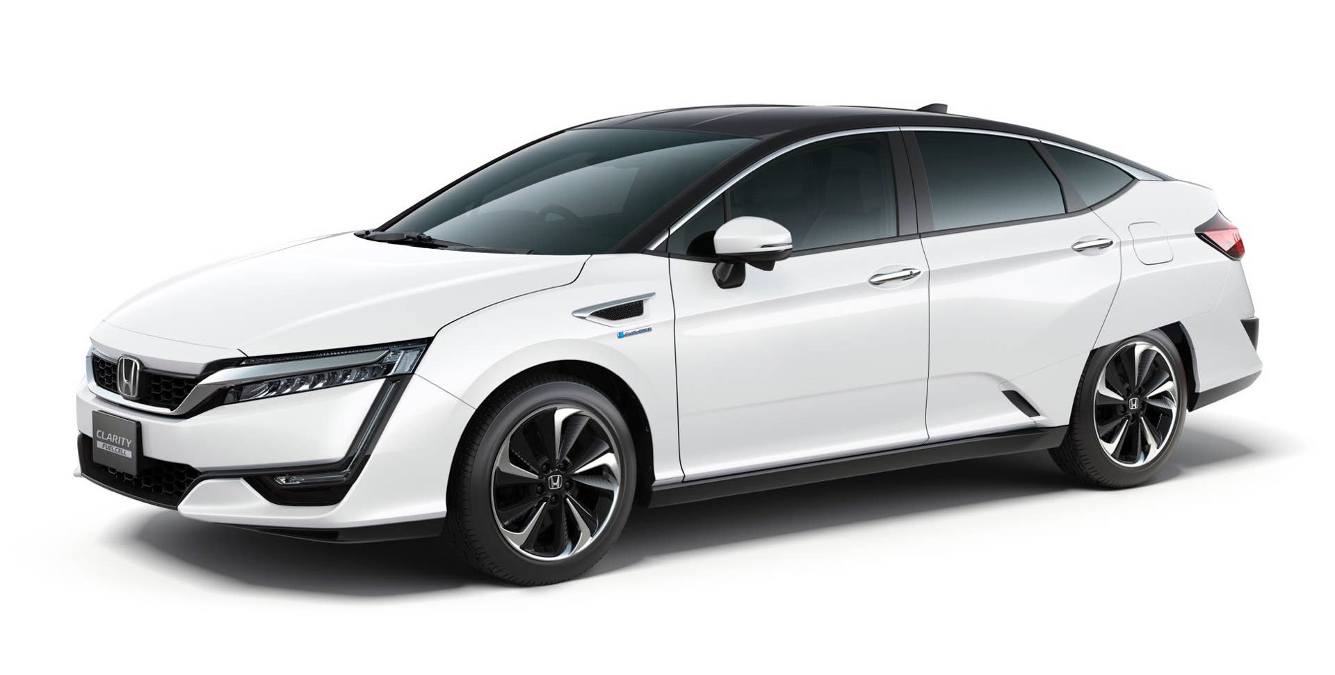 White Honda Clarity Fuel Cell