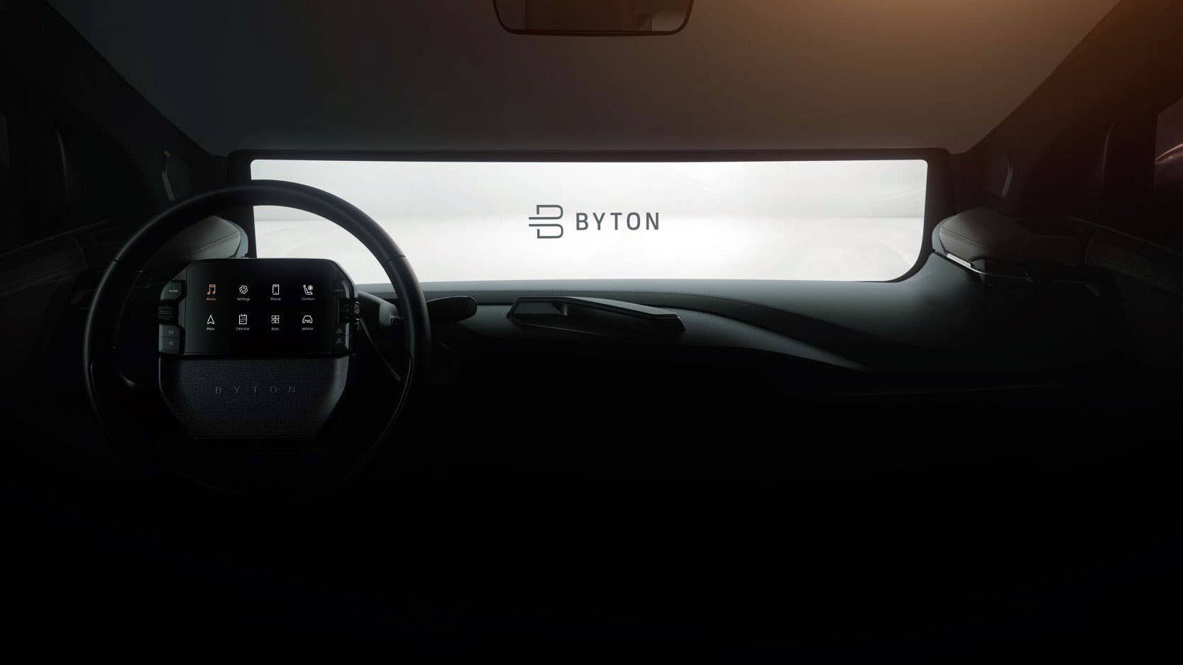 Byton shows a more production-ready interior.