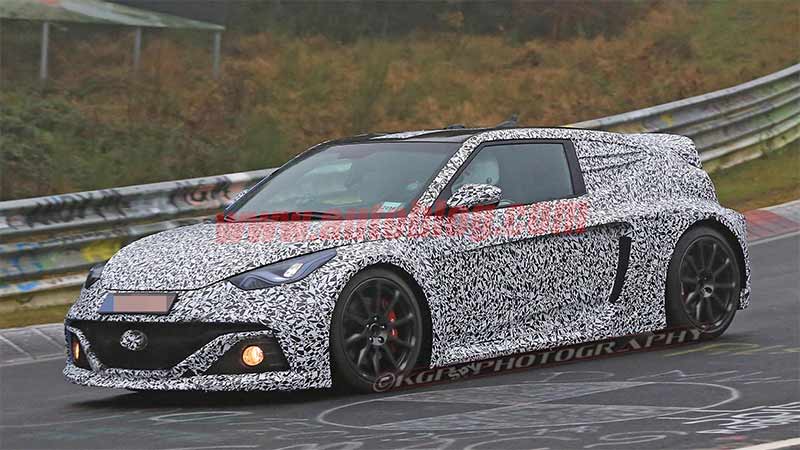 The mid-engined Hyundai sports car for the brand's N division works out at the Nurburgring. A new investment in Rimac will develop an electric version of the super-sports car.