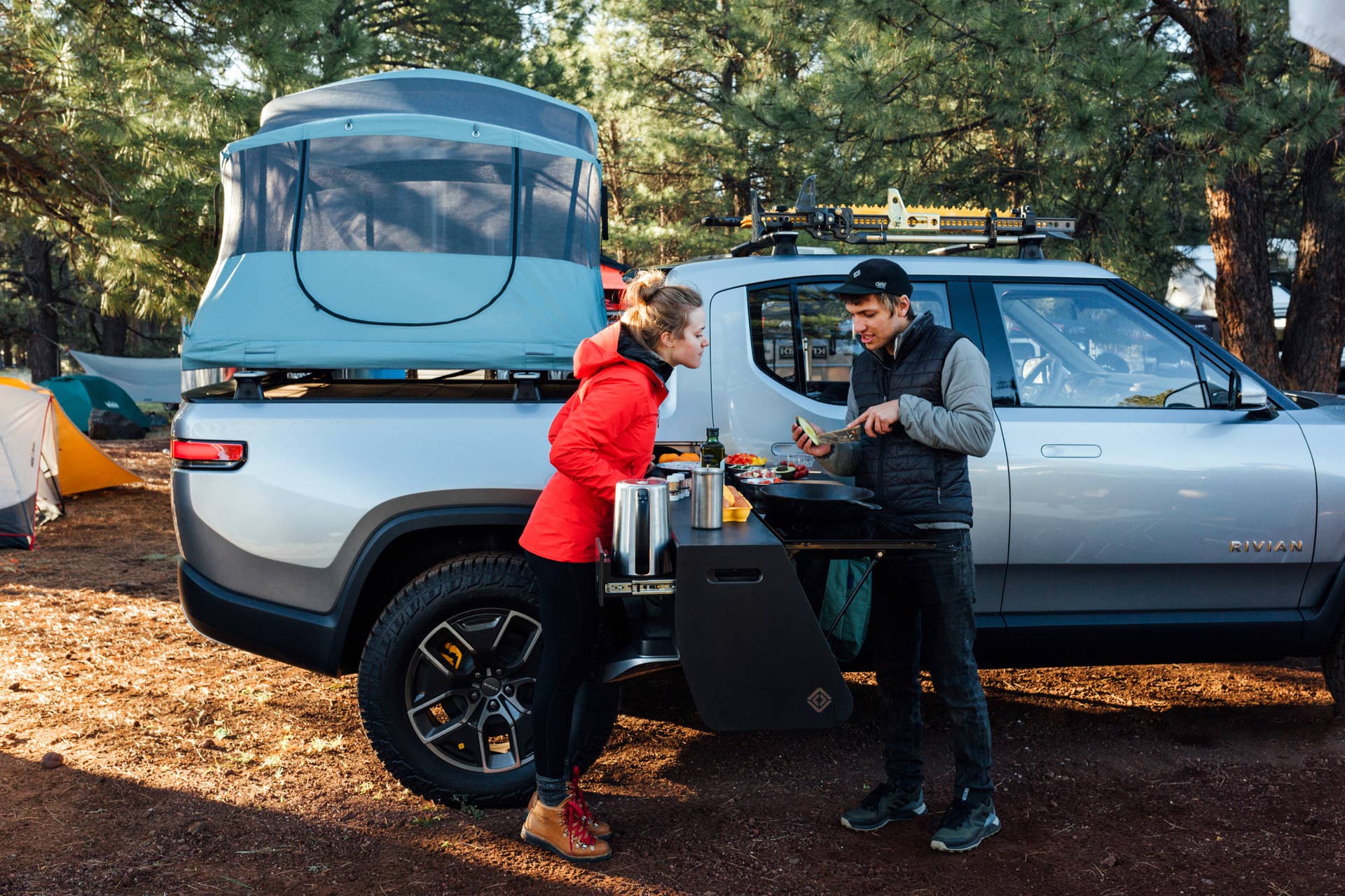 Rivian R1T at Overland West