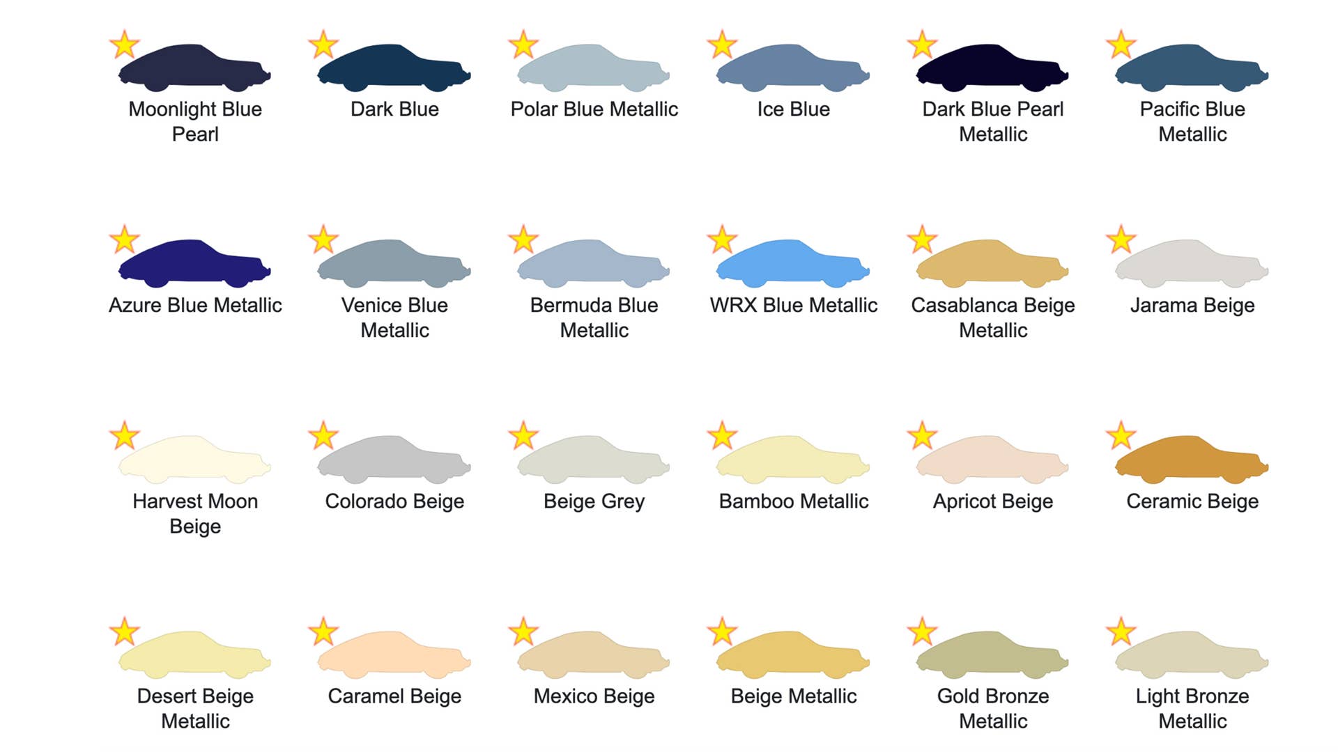Porsche Club of America created a color archive.