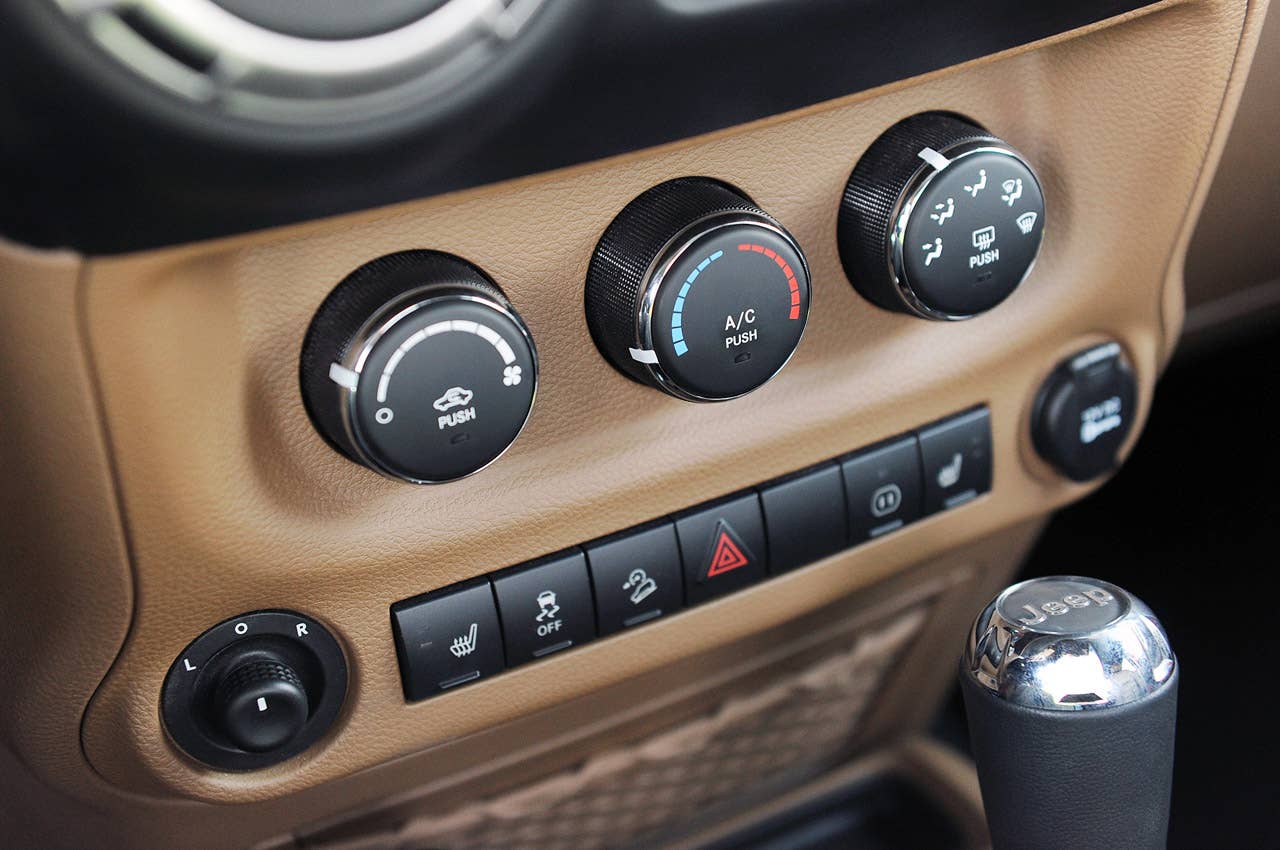 2013 AEV Brute Double Cab climate controls