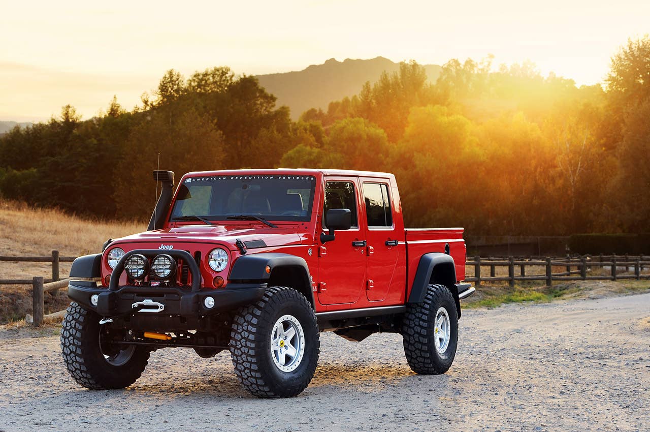 2013 AEV Brute Double Cab front 3/4 view