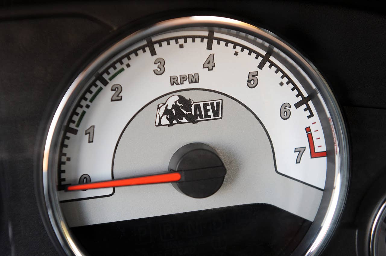 2013 AEV Brute Double Cab tachometer