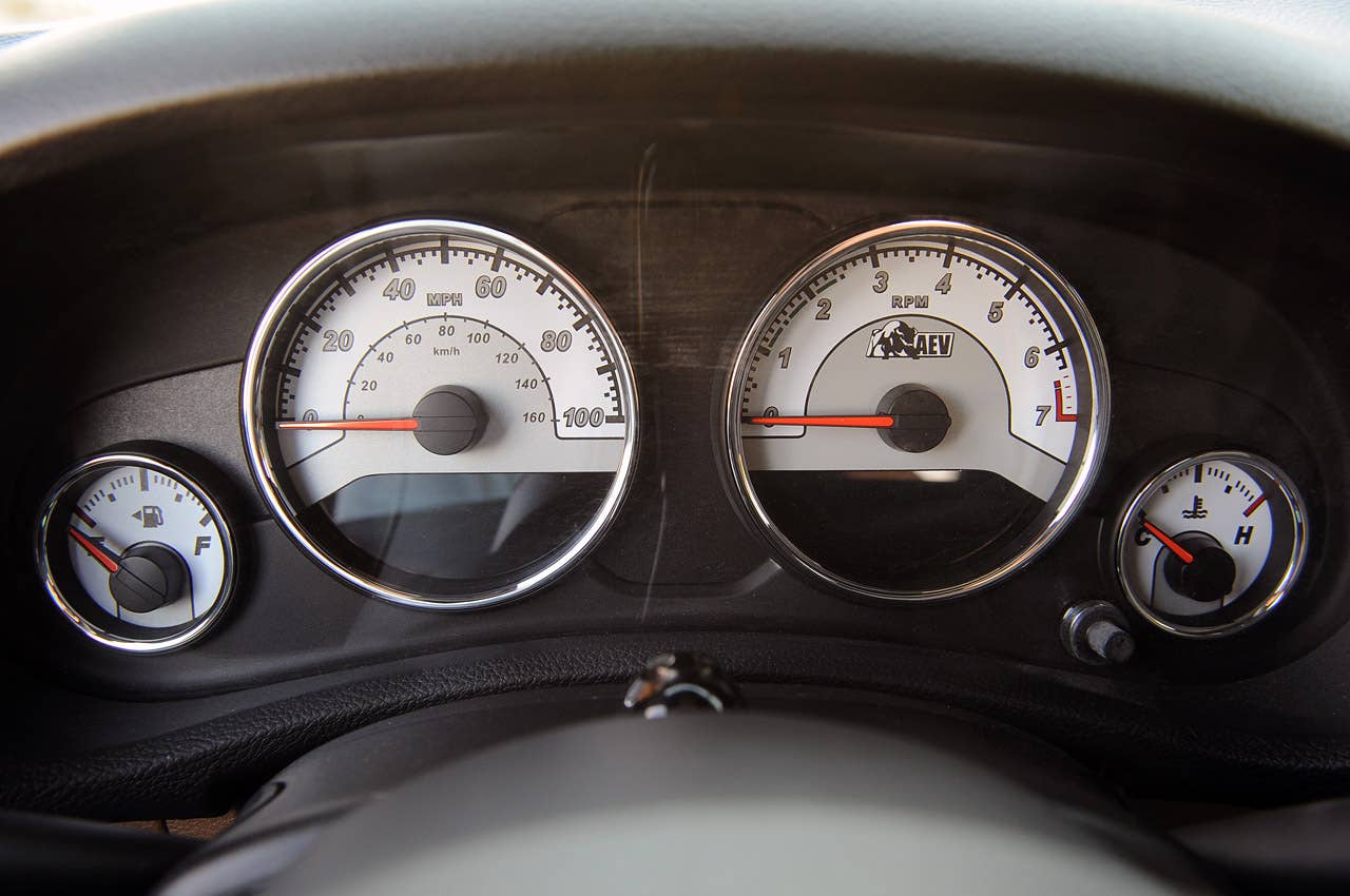 2013 AEV Brute Double Cab gauges