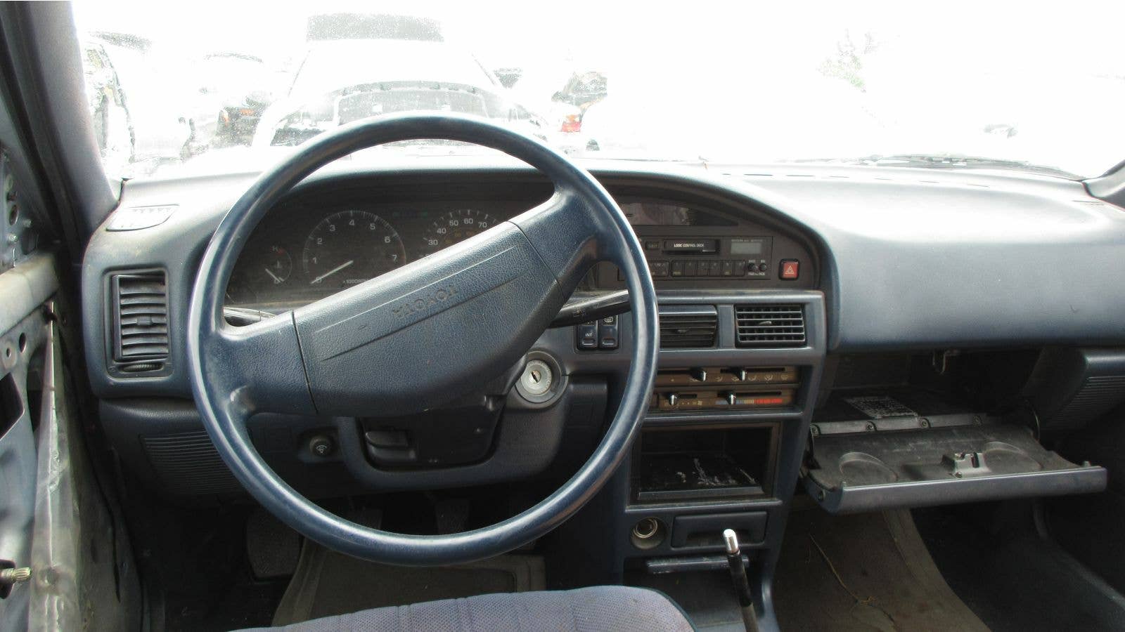 Junked 1991 Toyota Corolla station wagon