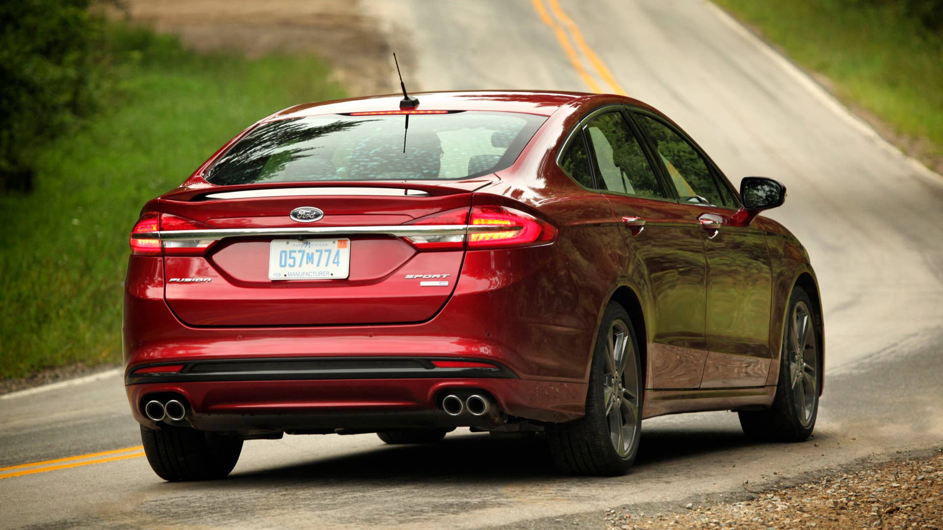2017 Ford Fusion Sport 3/4 Rear View