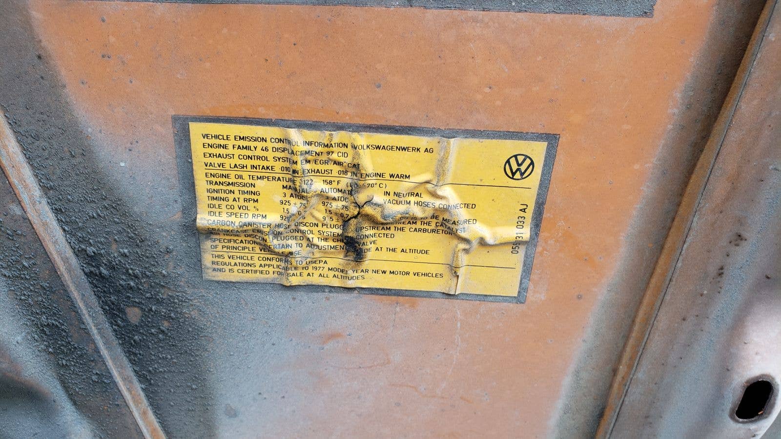 Junked 1977 Volkswagen Rabbit