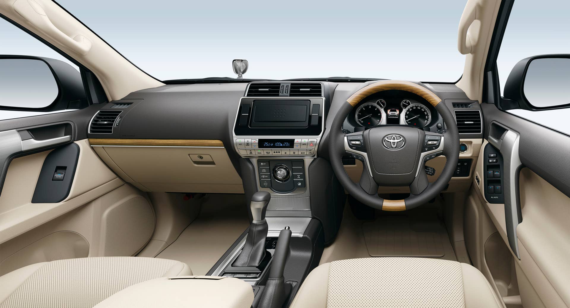 The Land Cruiser Prado has received a facelift inside out.