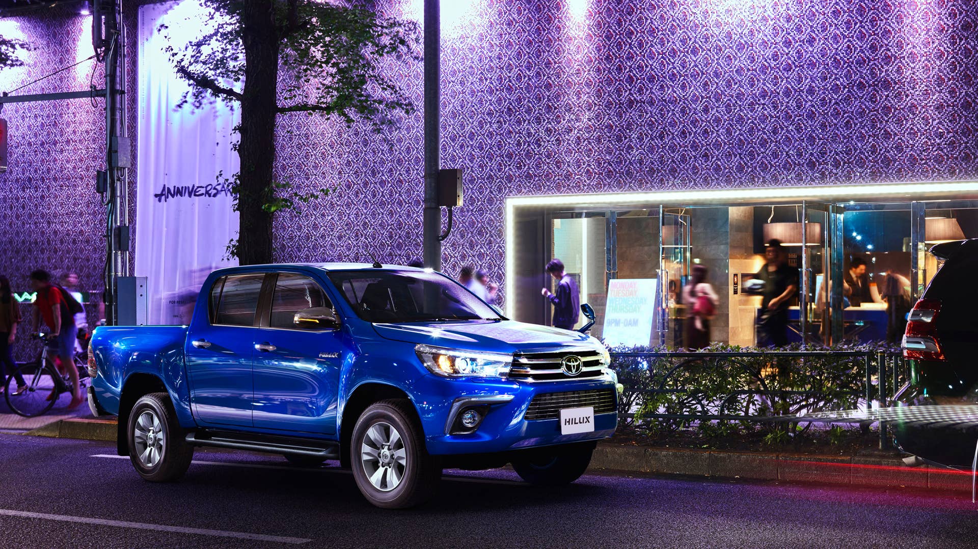 The Japanese Toyota Hilux is diesel-only.