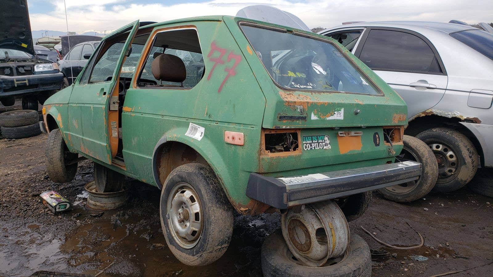 Junked 1977 Volkswagen Rabbit