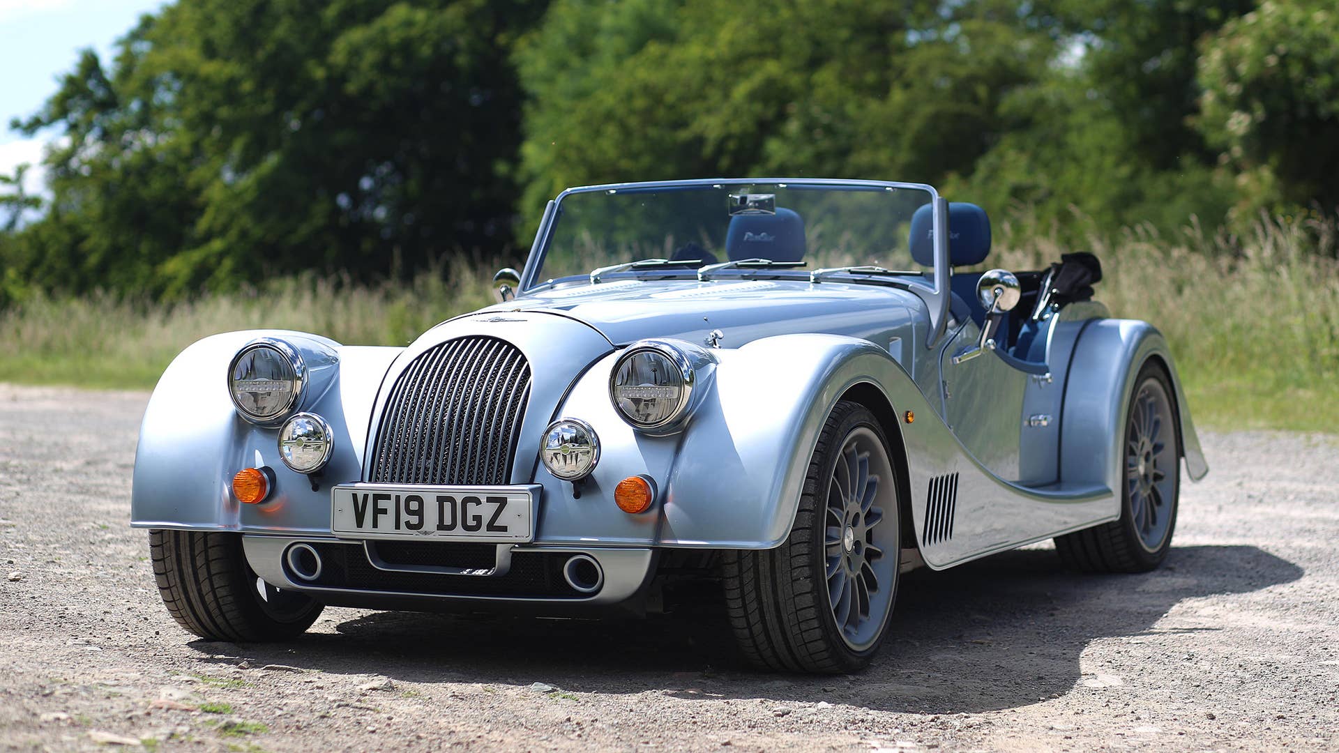 01/07/19. Andrew English drives the all new Morgan Plus Six from the Morgan Car Factory in Great Malvern through the Malvern Hills. Picture Copyright John Lawrence 078509 429934