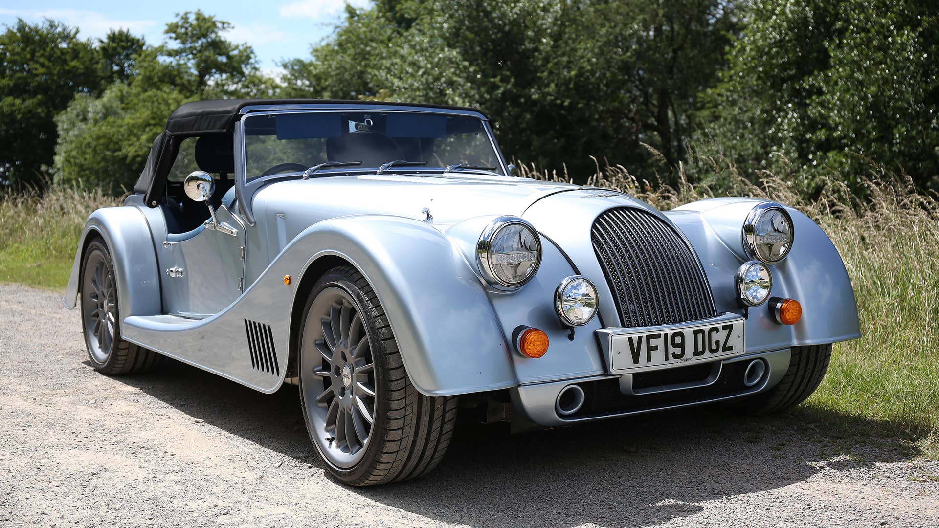 01/07/19. Andrew English drives the all new Morgan Plus Six from the Morgan Car Factory in Great Malvern through the Malvern Hills. Picture Copyright John Lawrence 078509 429934